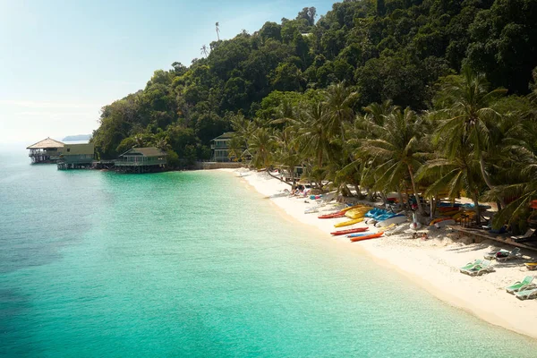 Vacker strand, Rawa ön — Stockfoto