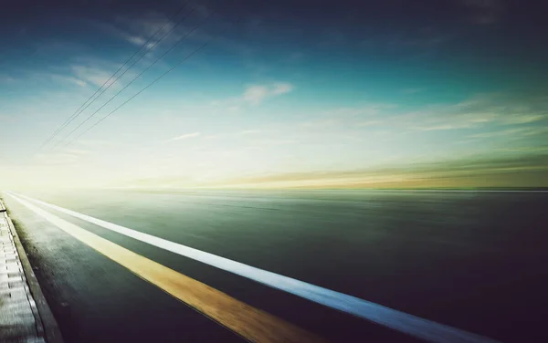 Movimiento borrosa pista de carreras — Foto de Stock