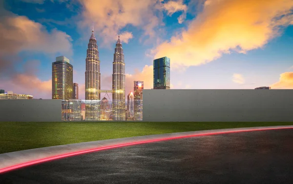 Ciudad de Kuala Lumpur skyline — Foto de Stock