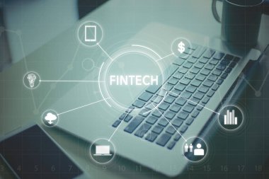 Fntech simgesi ve şeylerin Internet