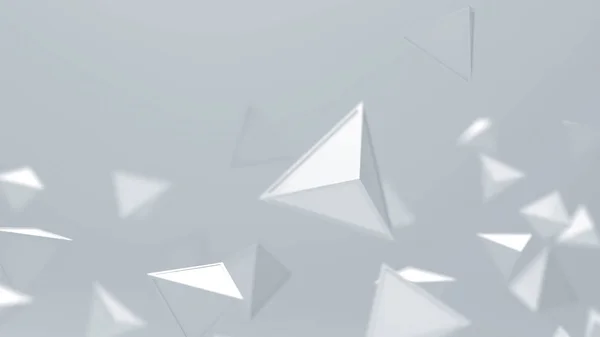 Abstract White Triangles Geometric Shapes — Stock Photo, Image