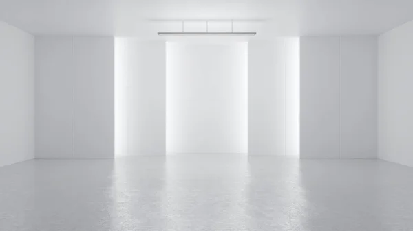 Rendering Minimalista Moderno Studio Design Spazio Sfondo Illuminazione Alta Chiave — Foto Stock