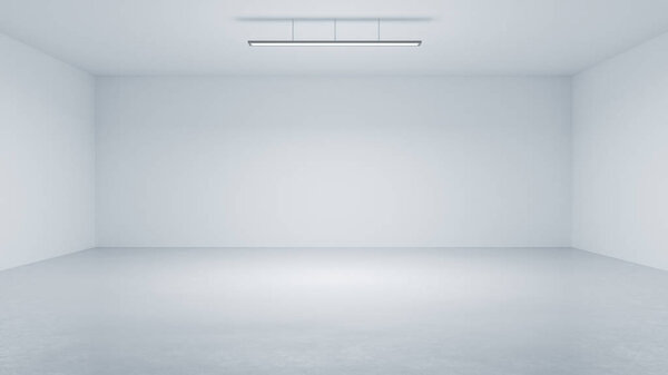 3D rendering minimalist  studio room space background, high key lighting .