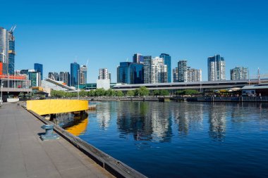 Melbourne şehir ve yarra Nehri 