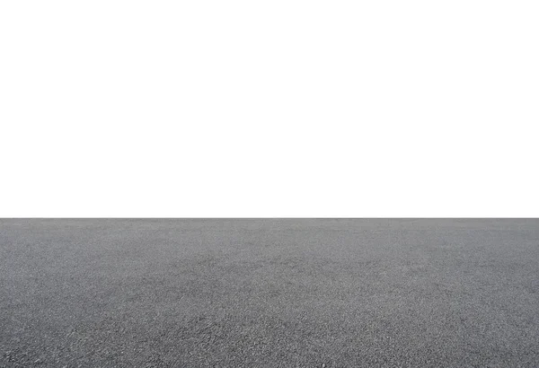 クリッピングパスと白の背景に隔離された空のアスファルト床 — ストック写真