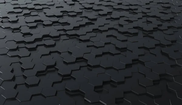 Futuristic surface honeycom hexagon pattern