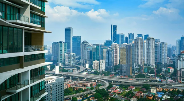 Vista Aérea Del Moderno Edificio Negocios Kuala Lumpur —  Fotos de Stock