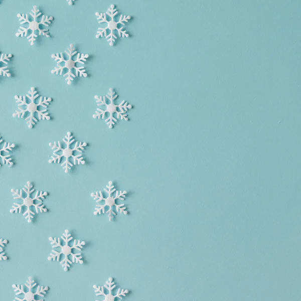 Patroon gemaakt van sneeuwvlokken — Stockfoto
