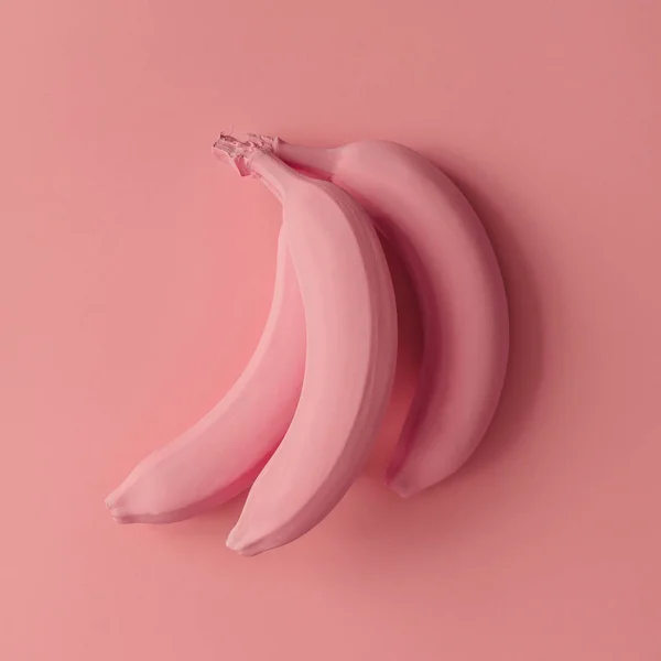 Nyers rózsaszín banán — Stock Fotó