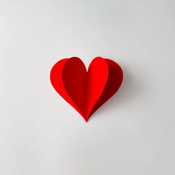 Paper heart shape decoration — Stock Photo, Image