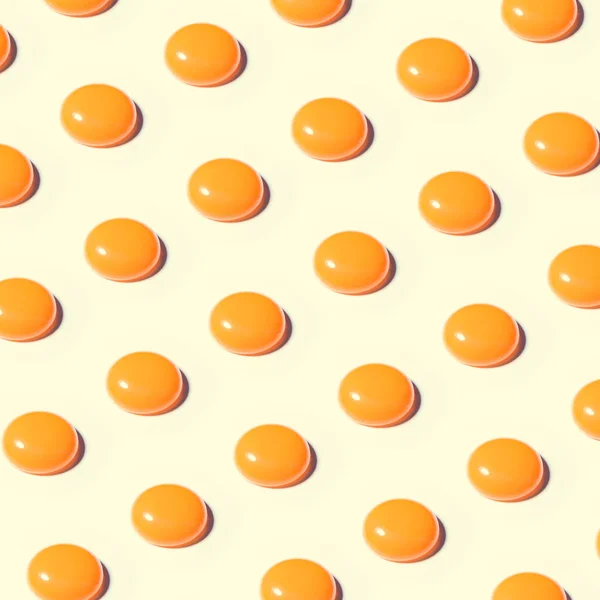 Pattern made of egg yolks — Stock Photo, Image