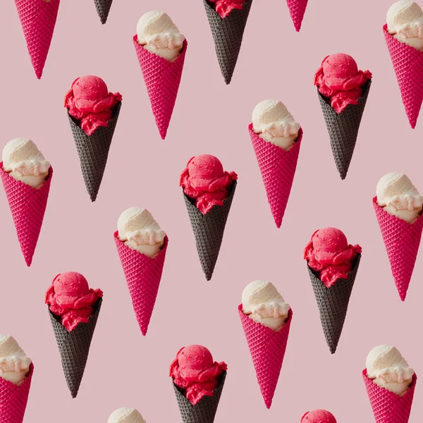 다채 로운 아이스크림 무늬 — 스톡 사진