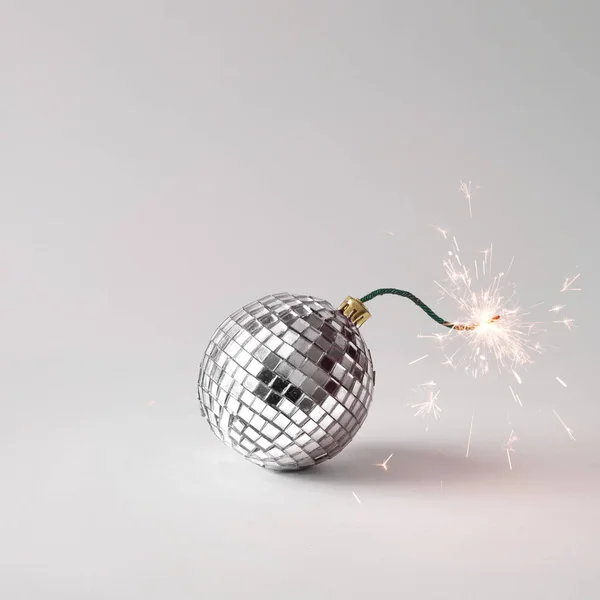 Palla di Natale in forma di palla da discoteca — Foto Stock