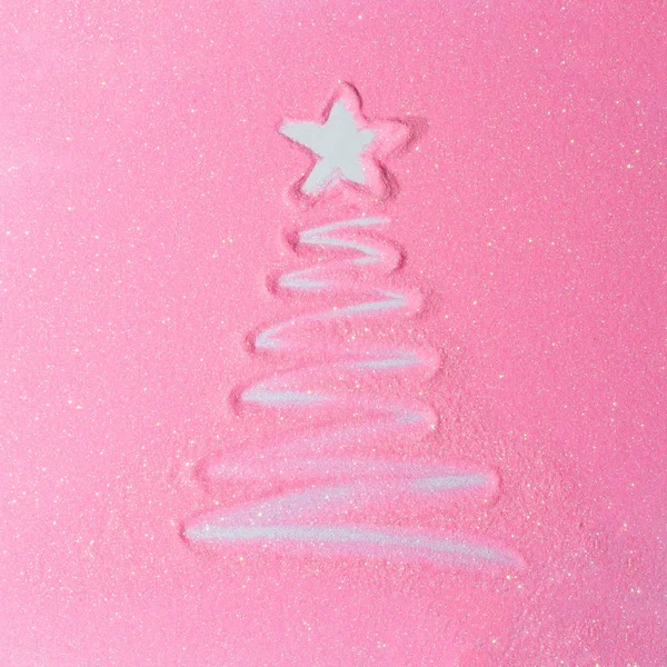 Textura brilhante com árvore de Natal — Fotografia de Stock