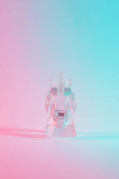 Unicorn Figuur Levendige Vet Holografische Verloopkleuren Concept Art Minimale Surrealisme — Stockfoto