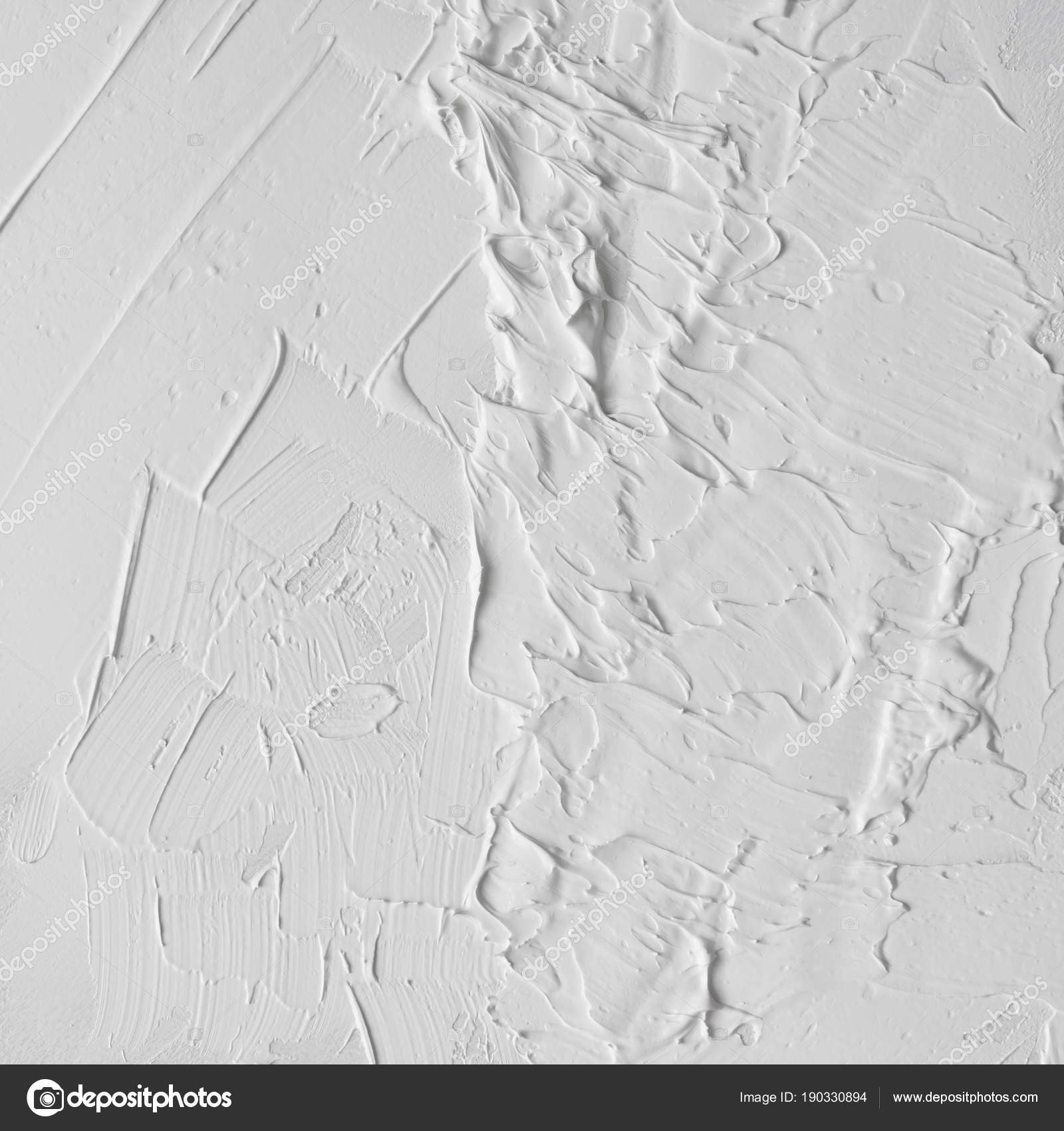 White Abstract Oil Paint Texture Wall Stock Photo Zamurovic