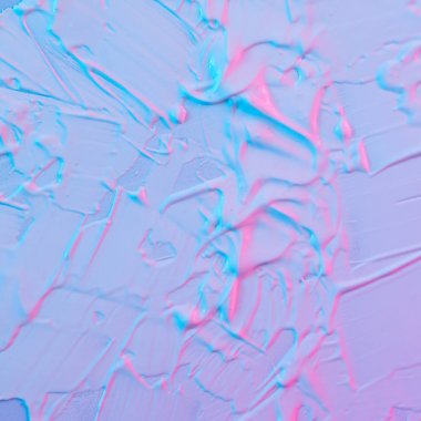 beyaz soyut yağlı boya doku duvar neon pembe ve mor renkler ile 