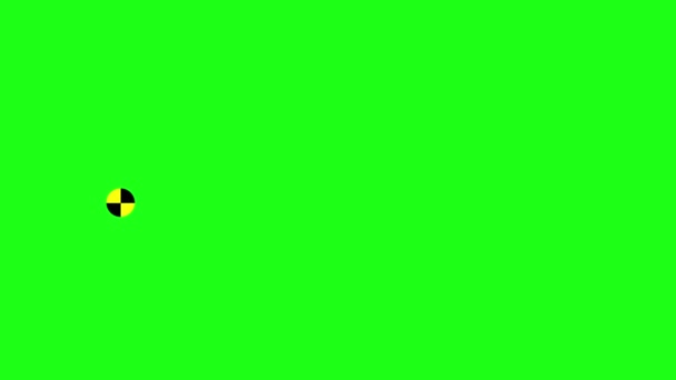 Clapper Board with Tracking Marker - Green Screen — Stock Video