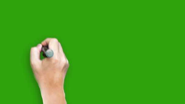 Corporativo - Escribir con marcador en pantalla verde — Vídeos de Stock