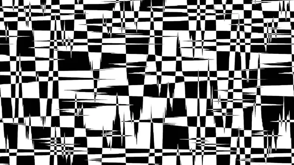 Black and White Psychedelic Perpendicular Background - Illustration