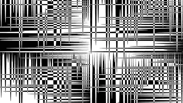 Black and White Psychedelic Perpendicular Background- Illustration