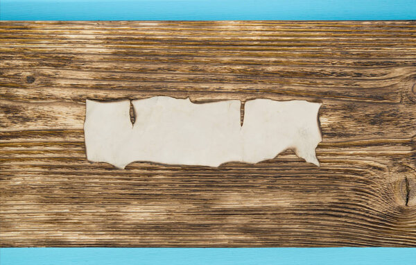 Maritime wooden background with a place for inscription on the old paper