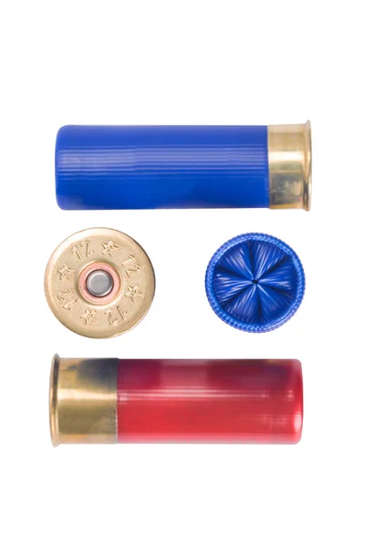 Cartridges for hunting rifle, concept on white background Stock Picture