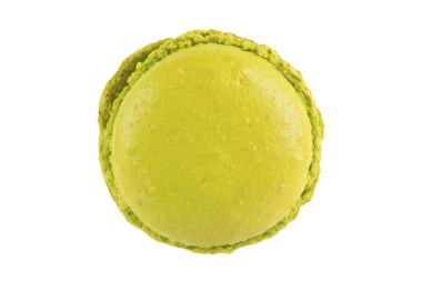 çerez yuvarlak şekil limon rengi, beyaz, en iyi görünüm izole