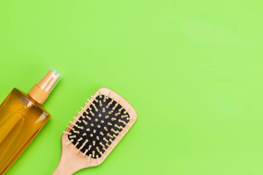 tasarım saç konsepti için yeşil bir arka plan ayarla