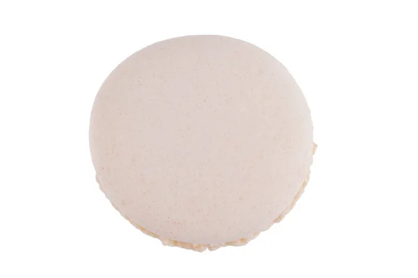 Torta Macaron Bianco Sfondo Bianco — Foto Stock