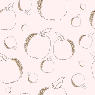 Dikişsiz desen elma