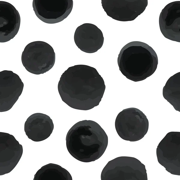 Безшовний візерунок чорних крапок — стоковий вектор