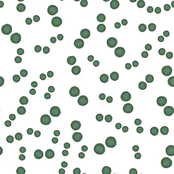 Abstraktní vzor Bezešvé tečky jsou zelené — Stockový vektor