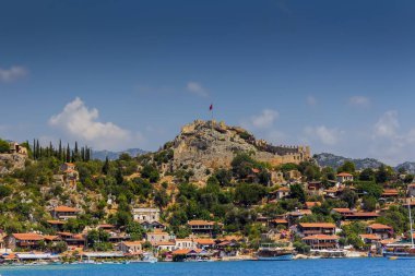 Calanque Cassis, Fransa içinde yelkenli tekneler demirli