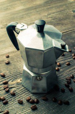 Gümüş Şofben kahve makinesi. Aygıt için mutfak