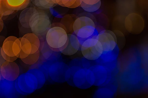 Lampjes op blue abstract bokeh voor achtergrond — Stockfoto