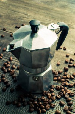 Gümüş Şofben kahve makinesi. Aygıt için mutfak