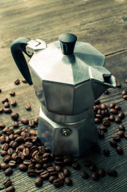 Gümüş Şofben kahve makinesi. Aygıt için mutfak