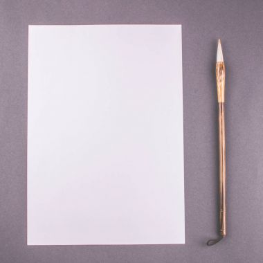 Çin Kaligrafi fırçası geleneksel yazmak için. Kare