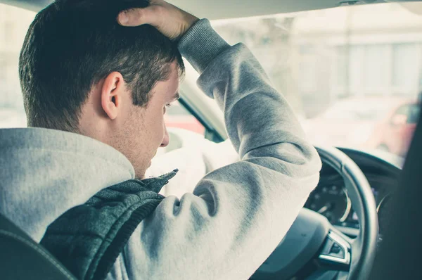 Furious and reckless driver. Danger driving concept — Stock Photo, Image