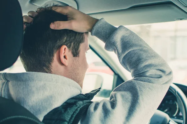 Furious and reckless driver. Danger driving concept — Stock Photo, Image