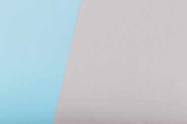 Mavi ve gri arka plan ile düz kompozisyon kağıt