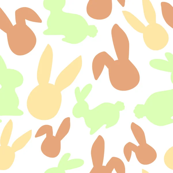 Bunny pattern. Easter egg hunt vector illustration for flyer, design, scrapbooking, poster, banner, web element — Stock Vector