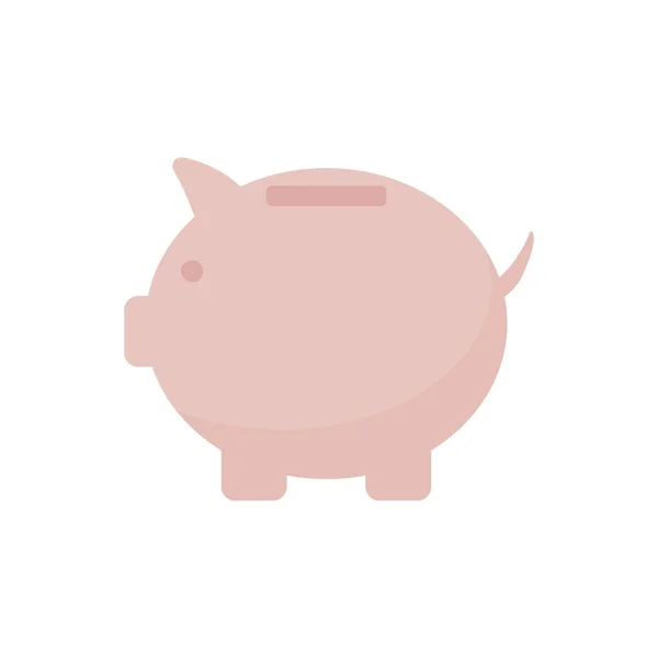 Плоская векторная иллюстрация розовой копилки. Экономия денег, банкиры — стоковый вектор