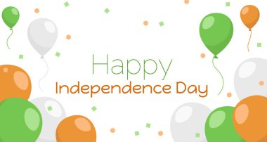 Vatansever vektör çizimi. 15 Ağustos - Hindistan 'ın Bağımsızlık Günü. Ağ, pankart, kart için tasarım