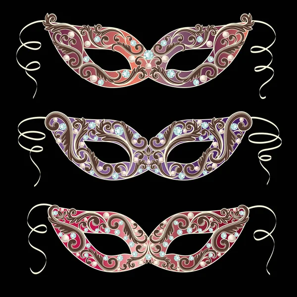 Venetian Carnival mask — Stock Vector