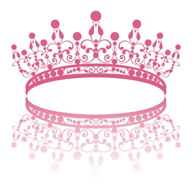 Diadem. Elegance kadınsı taç yansıması ile