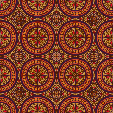 Renkli kabile etnik seamless modeli