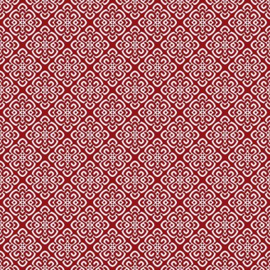 Kırmızı Şam desen vektör çizim