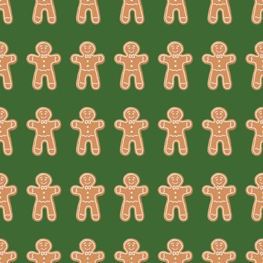 Zencefilli kurabiye seamless modeli.